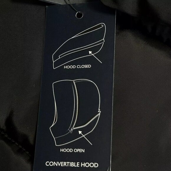 Tommy Hilfiger Women's Zip-up Short Puffer Coat Size L Black Zippered Pockets - Picture 11 of 16